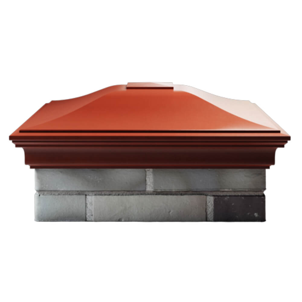Колпак Zking Монблан Красный на столб 2х2 кирпича (515х515мм) в Хасавюрте фото