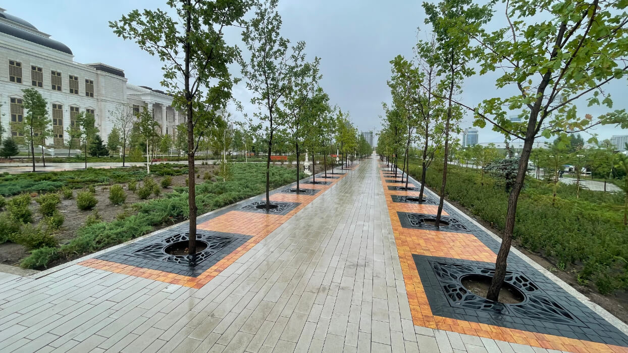 Приствольная решетка для дерева ZKING CRUST 1.2х1.2м Черная в Хасавюрте фото