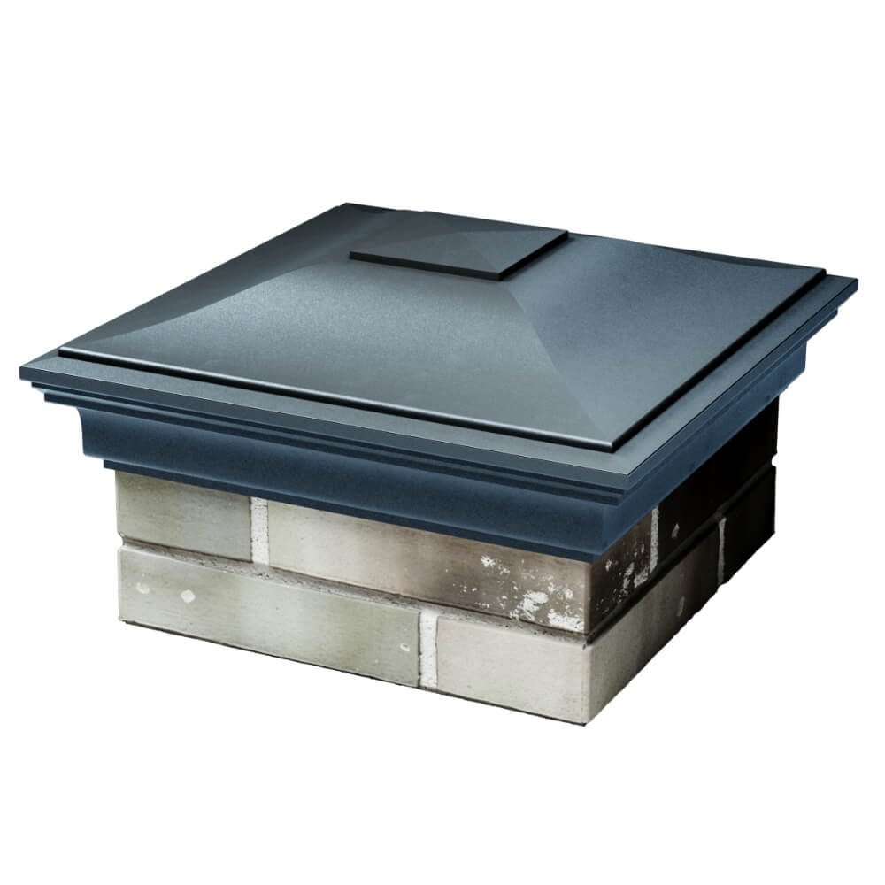 Колпак Zking Монблан Серый на столб 1.5х1.5 кирпича (385х385мм) в Хасавюрте фото