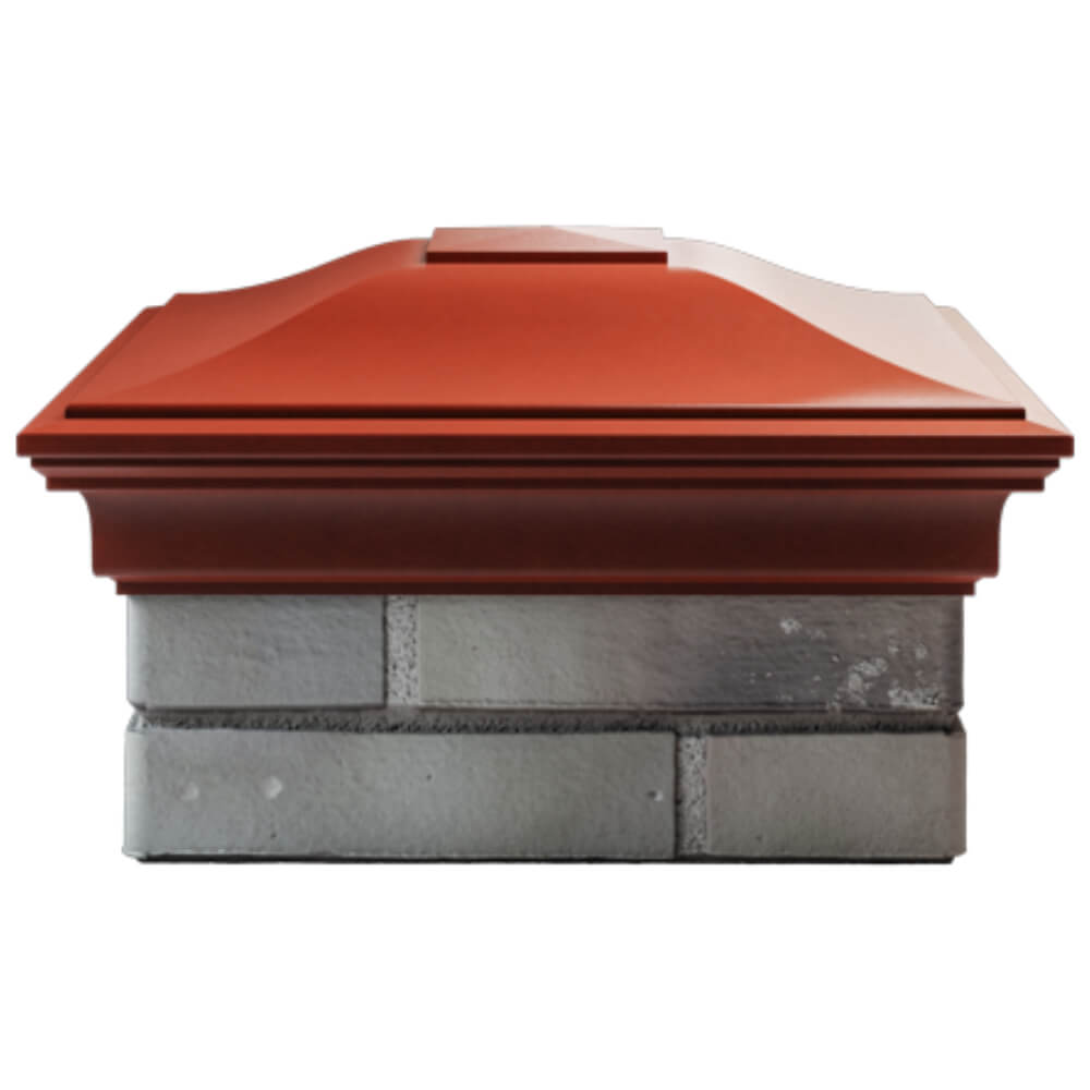 Колпак Zking Монблан Красный на столб 1.5х1.5 кирпича (385х385мм) Хасавюрт фото