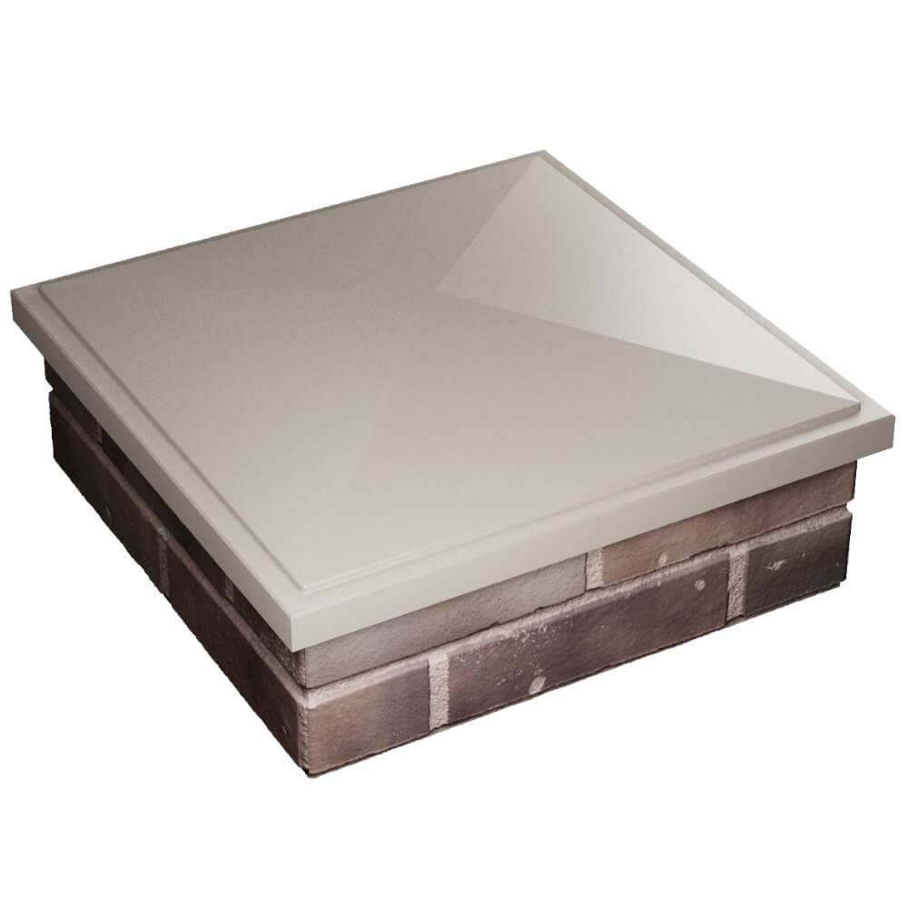 Колпак Zking БонаМоно Бежевый на столб 2х2 кирпича (515х515, 530х530мм) в Хасавюрте фото