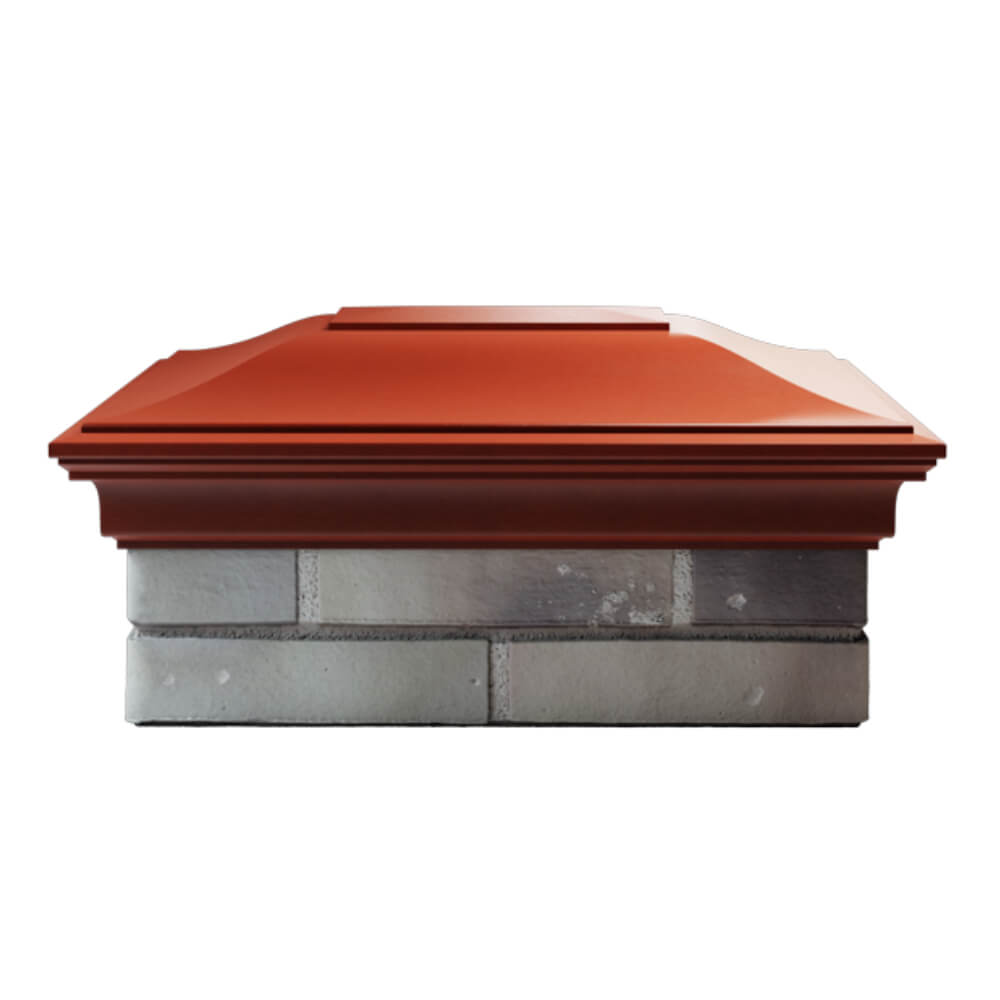 Колпак Zking Монблан Красный на столб 2х1.5 кирпича (515х385мм) в Хасавюрте фото