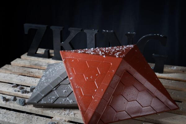 Колпак Zking Эверест Красный на столб 1.5х1.5 кирпича (390х390мм) в Хасавюрте фото