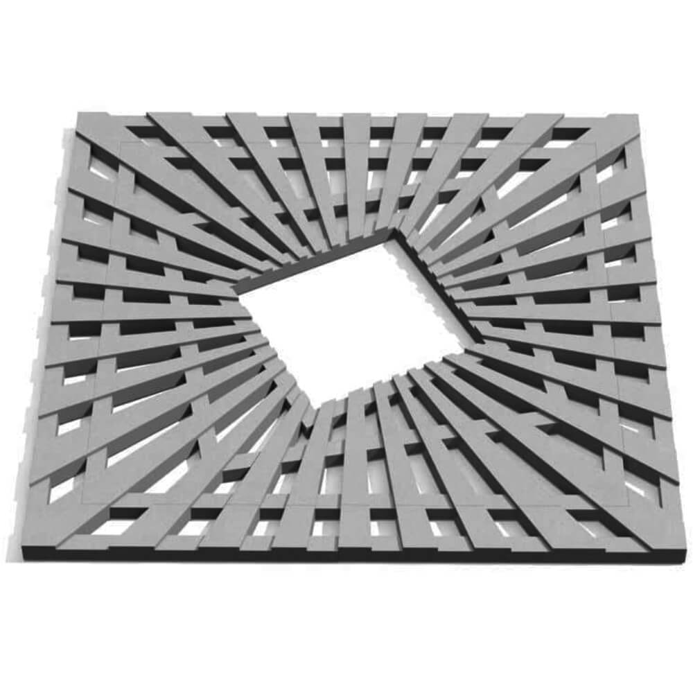 Приствольная решетка для дерева ZKING ATMOSPHERE 1.2х1.2м Серая Хасавюрт фото