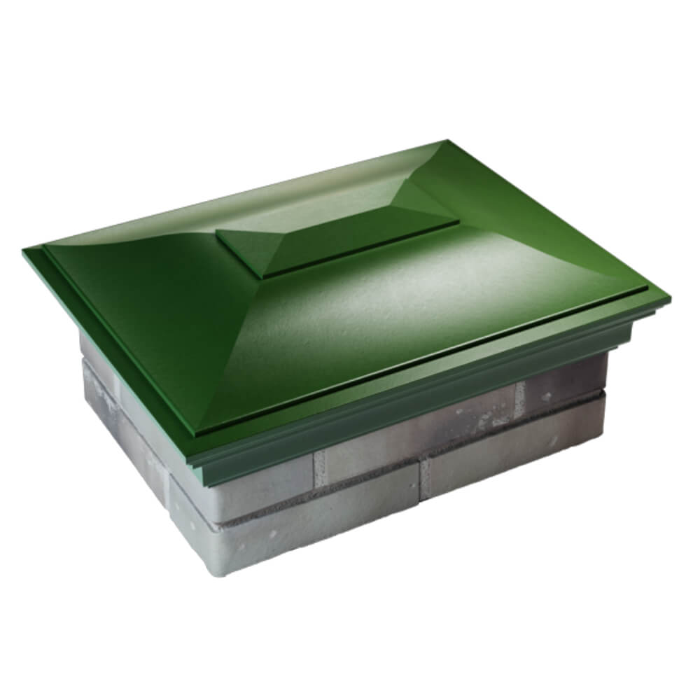 Колпак Zking Монблан Зеленый на столб 2х1.5 кирпича (515х385мм) Хасавюрт фото