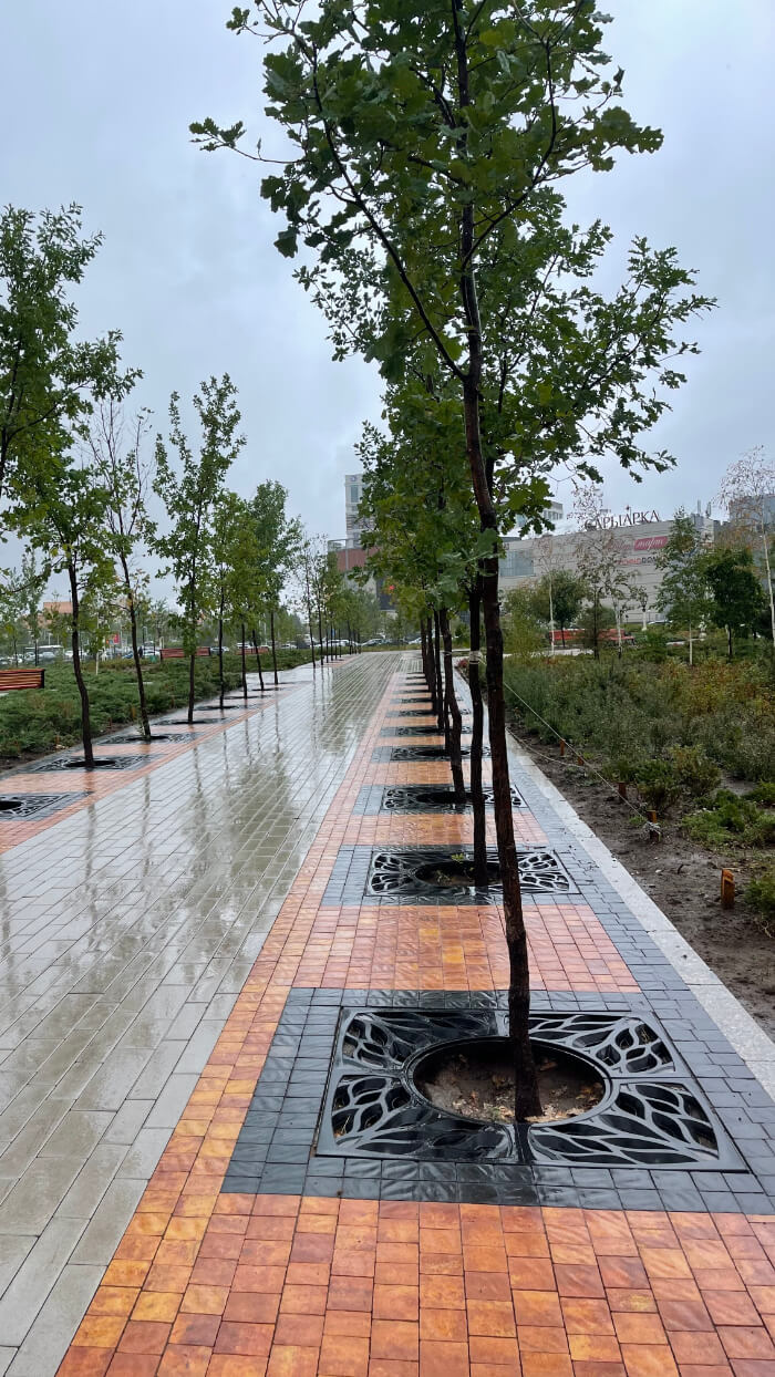 Приствольная решетка для дерева ZKING CRUST 1.2х1.2м Черная в Хасавюрте фото