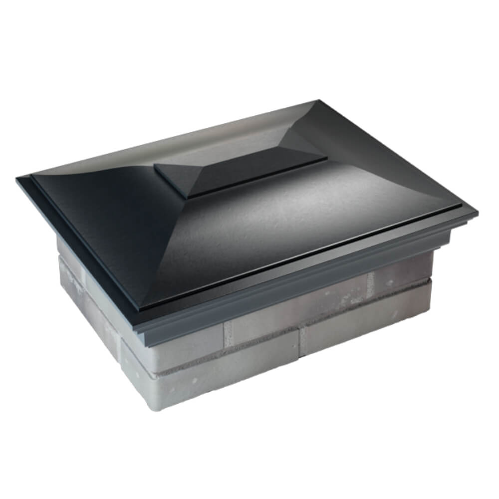 Колпак Zking Монблан Черный на столб 2х1.5 кирпича (515х385мм) Хасавюрт фото