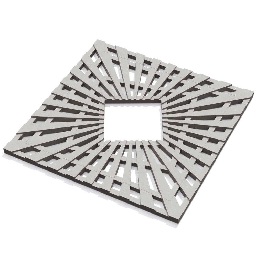 Приствольная решетка для дерева ZKING ATMOSPHERE 1.2х1.2м Бежевая в Хасавюрте фото