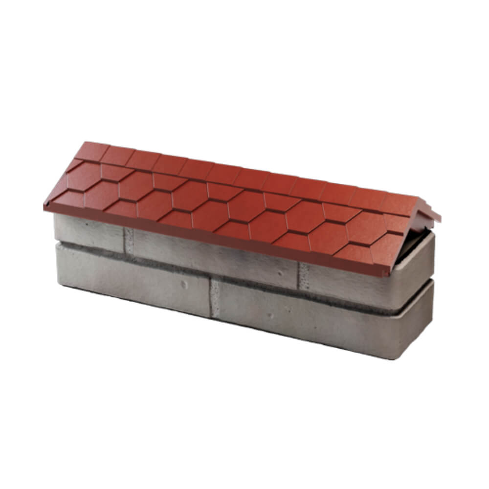 Парапет Zking Эверест Красный с посадкой на 0.5 кирпича (130мм) в Хасавюрте фото