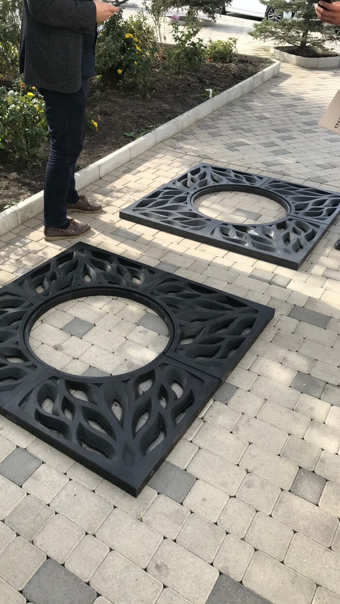 Приствольная решетка для дерева ZKING CRUST 1.2х1.2м Черная в Хасавюрте фото