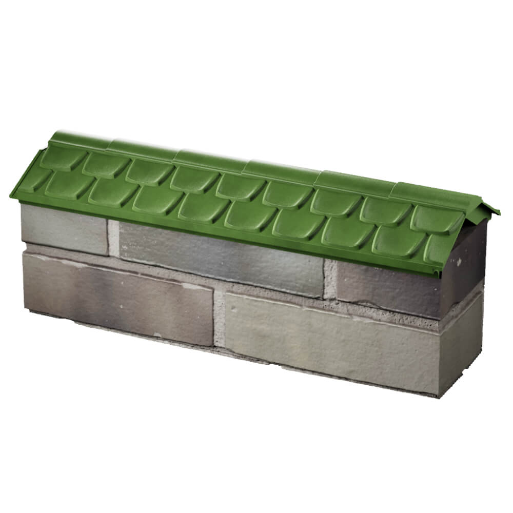 Парапет Zking Эльбрус Зеленый с посадкой на 0.5 кирпича (130мм) в Хасавюрте фото