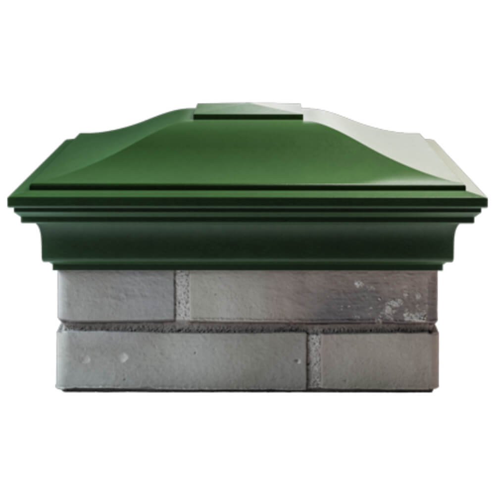 Колпак Zking Монблан Зеленый на столб 1.5х1.5 кирпича (385х385мм) Хасавюрт фото