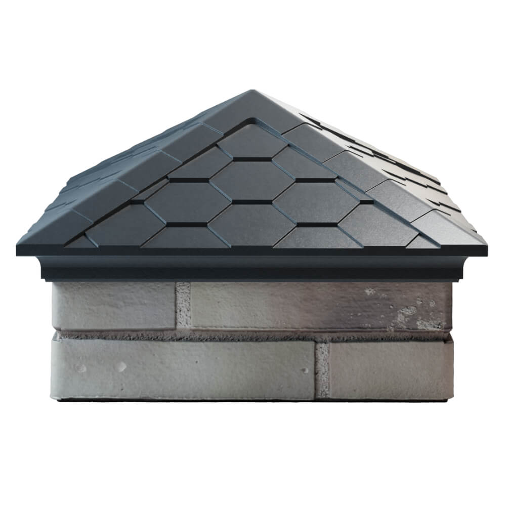 Колпак Zking Эверест Серый на столб 1.5х1.5 кирпича (390х390мм) Хасавюрт фото