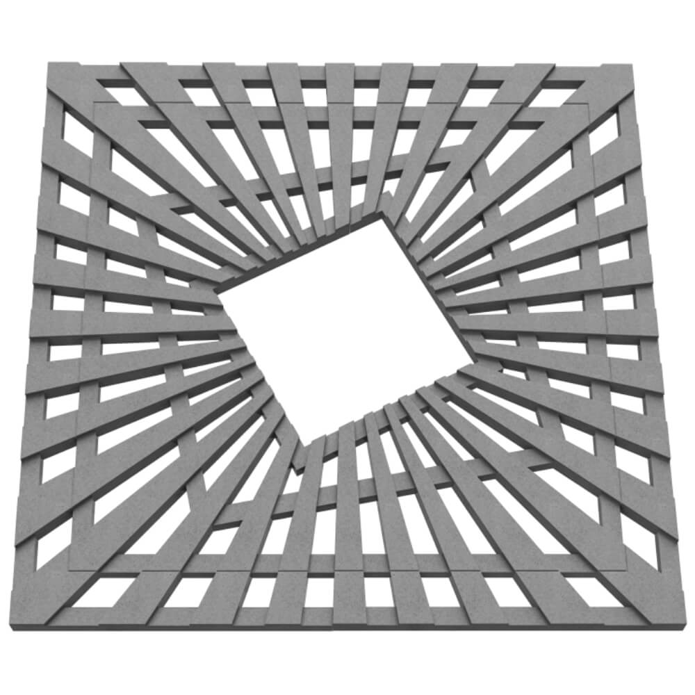 Приствольная решетка для дерева ZKING ATMOSPHERE 1.2х1.2м Серая в Хасавюрте фото