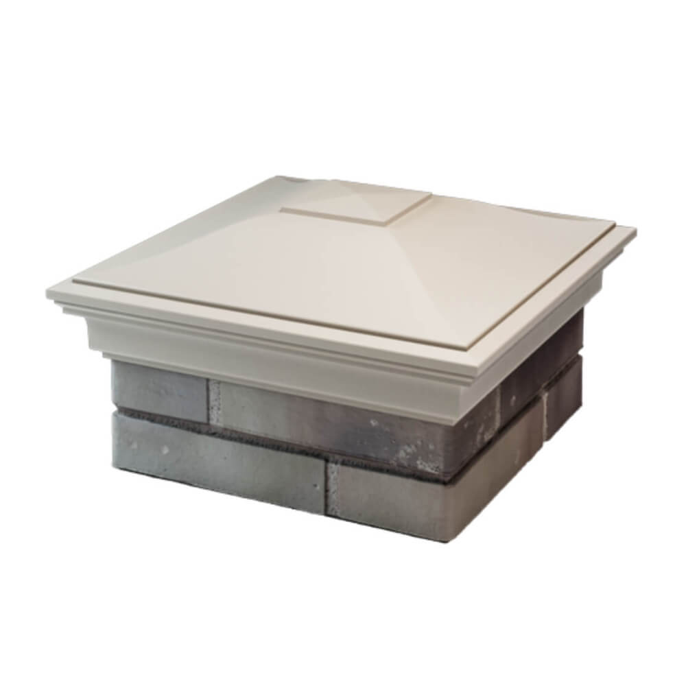 Колпак Zking Монблан Бежевый на столб 1.5х1.5 еврокирпича 0.7НФ (355х355мм) в Хасавюрте фото