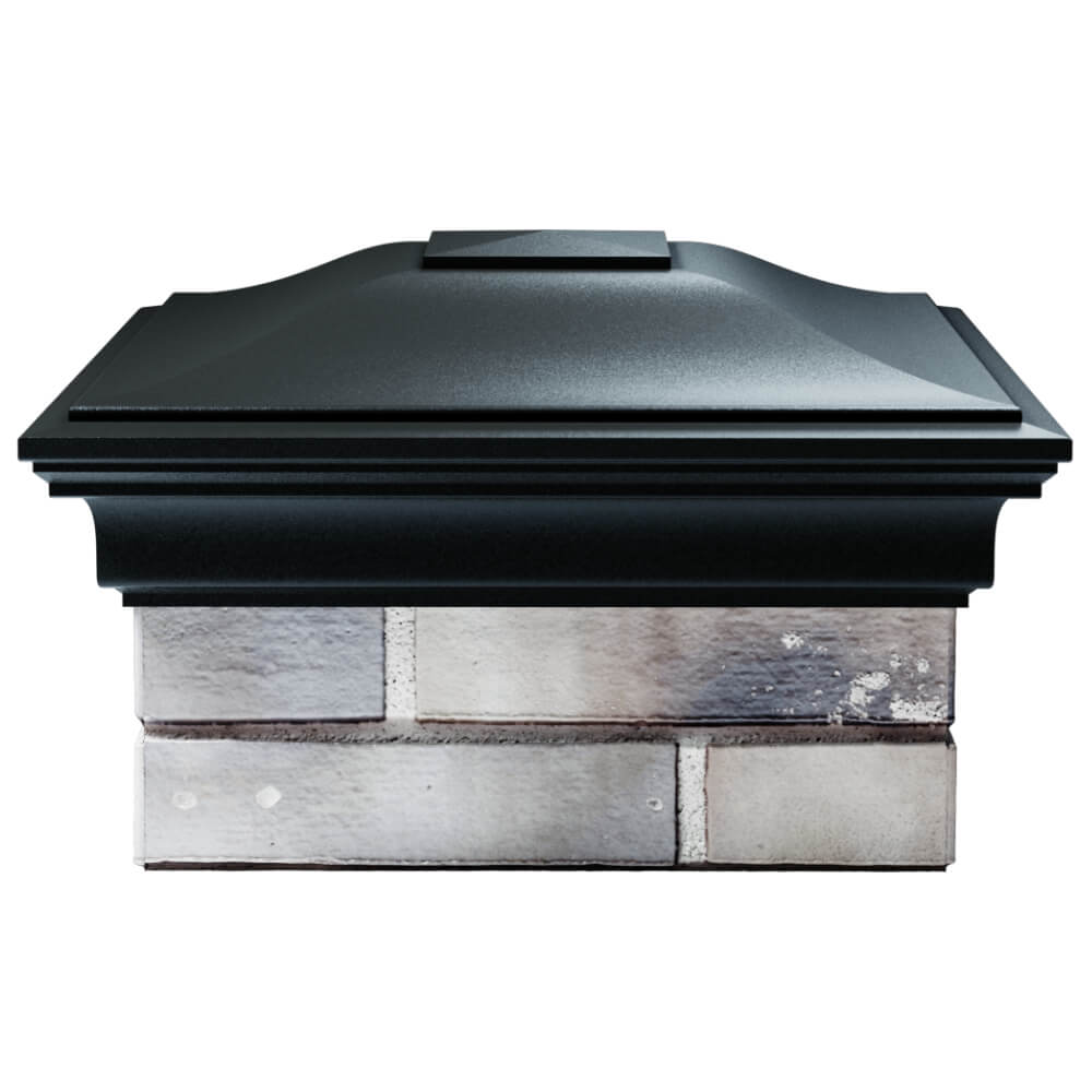 Колпак Zking Монблан Черный на столб 1.5х1.5 кирпича (385х385мм) Хасавюрт фото