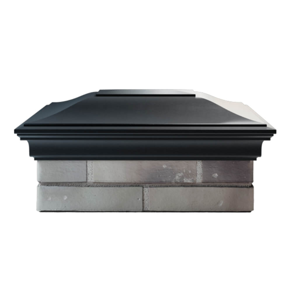 Колпак Zking Монблан Черный на столб 2х1.5 кирпича (515х385мм) в Хасавюрте фото