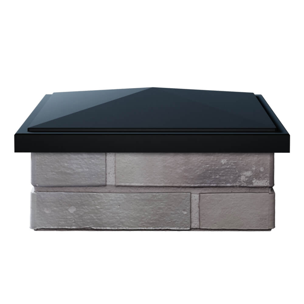 Колпак Zking БонаМоно Черный на столб 1.5х1.5 кирпича (385х385, 400х400мм) Хасавюрт фото