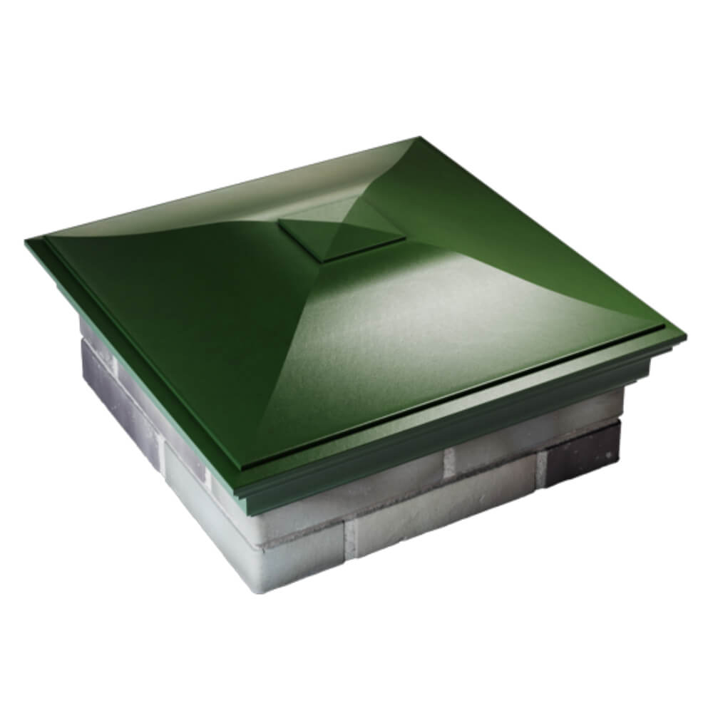 Колпак Zking Монблан Зеленый на столб 2х2 кирпича (515х515мм) Хасавюрт фото