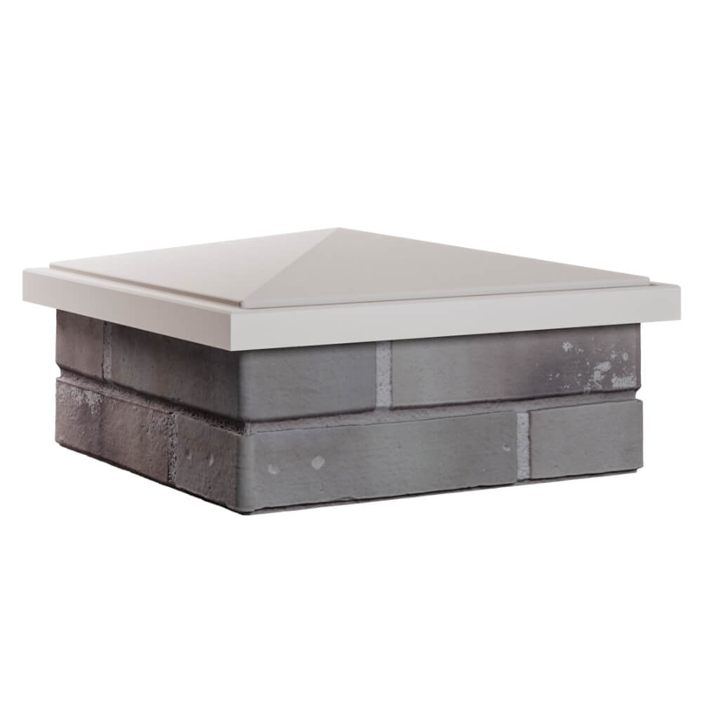 Колпак Zking БонаМоно Бежевый на столб 1.5х1.5 кирпича (385х385, 400х400мм) в Хасавюрте фото