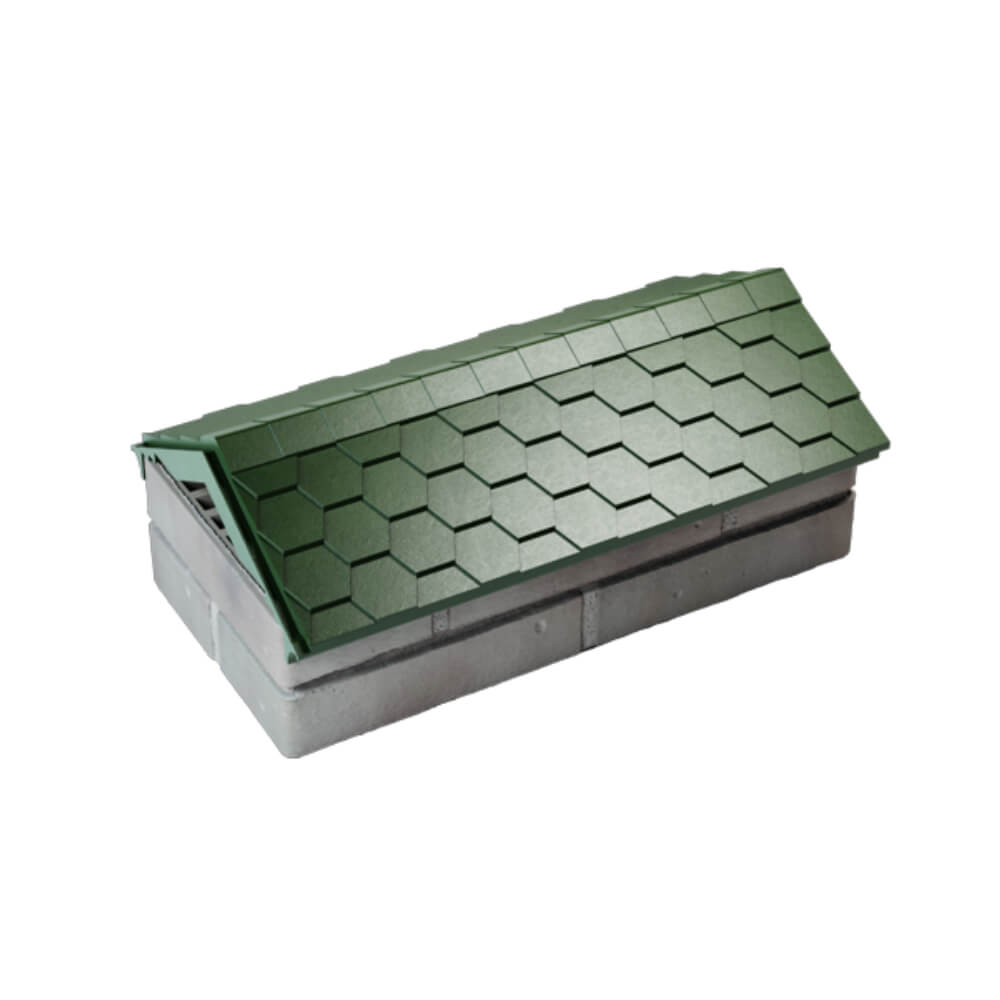 Парапет Zking Эверест Зеленый с посадкой на 1 кирпич (200/225/255мм) в Хасавюрте фото