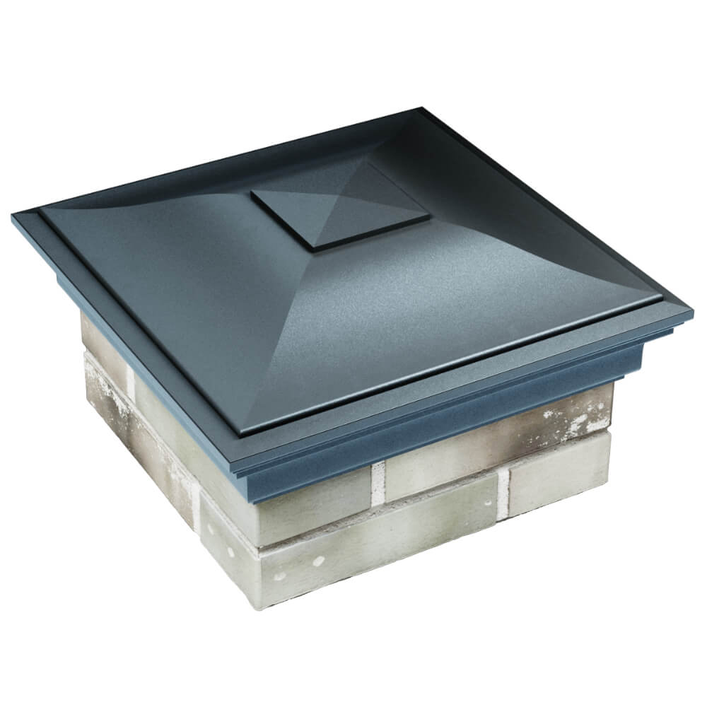 Колпак Zking Монблан Серый на столб 1.5х1.5 кирпича (385х385мм) в Хасавюрте фото