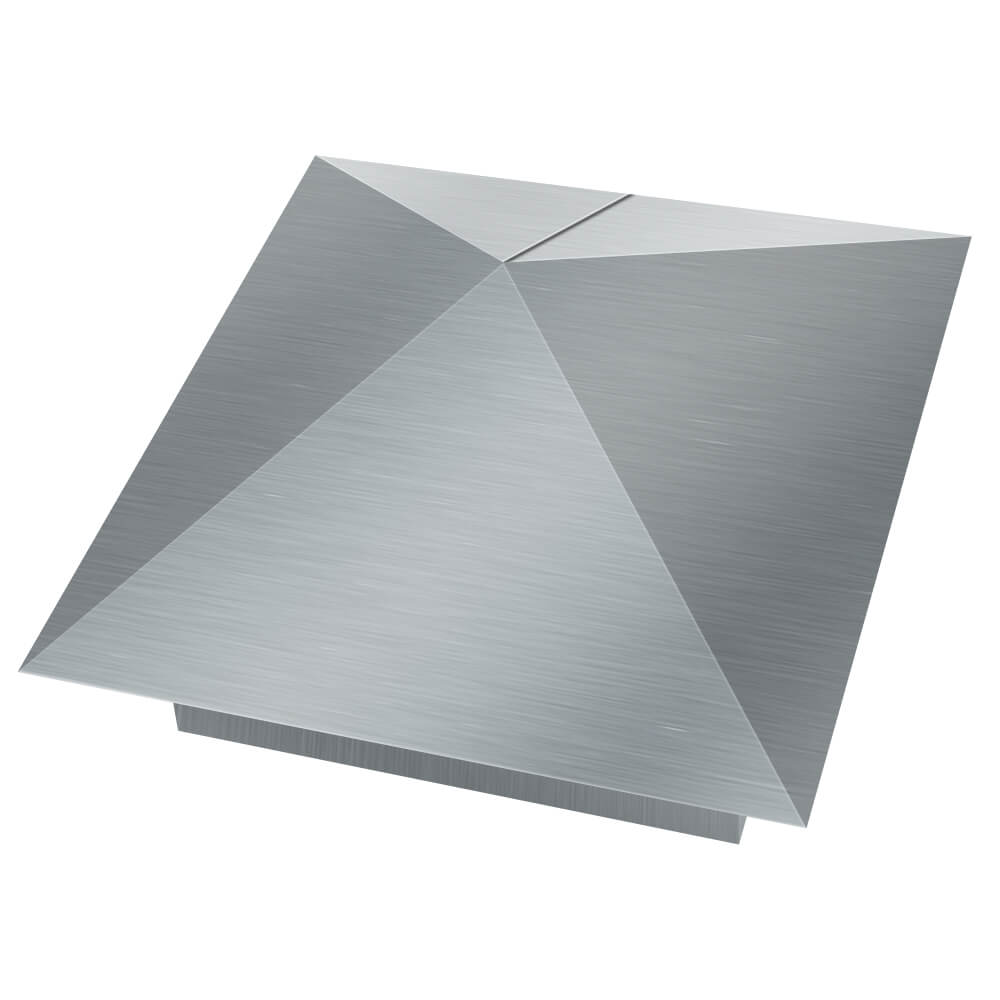 Колпак металлический 380х380мм оцинкованный заборный Хасавюрт фото