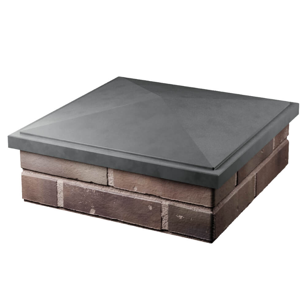 Колпак Zking БонаМоно Серый на столб 2х2 кирпича (515х515, 530х530мм) в Хасавюрте фото