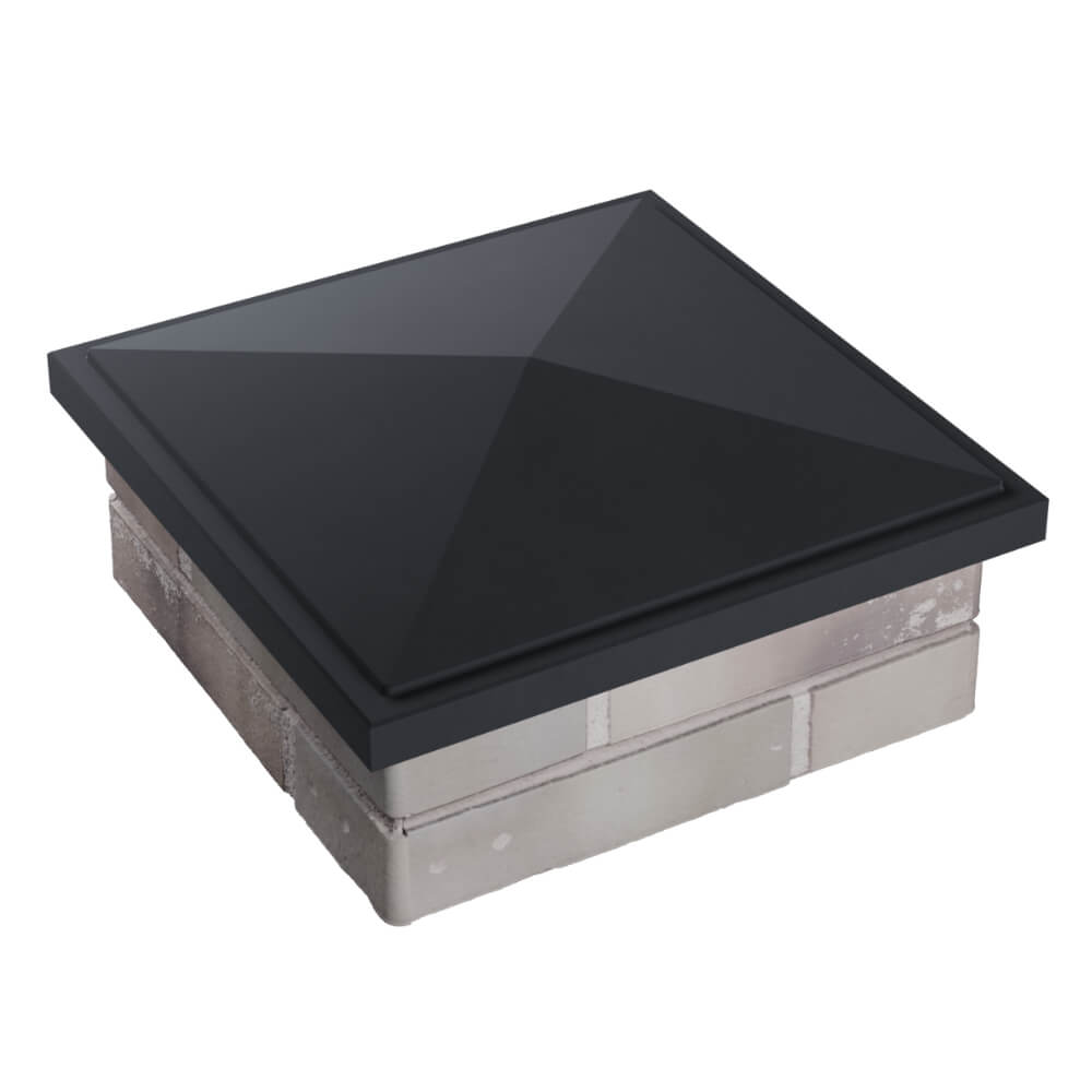 Колпак Zking БонаМоно Серый на столб 1.5х1.5 кирпича (385х385, 400х400мм) в Хасавюрте фото