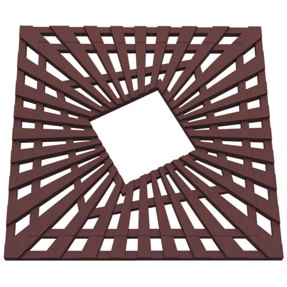 Приствольная решетка для дерева ZKING ATMOSPHERE 1.2х1.2м Коричневая в Хасавюрте фото