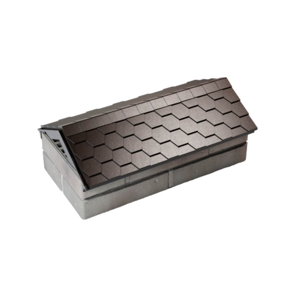 Парапет Zking Эверест Коричневый с посадкой на 1 кирпич (200/225/255мм) в Хасавюрте фото