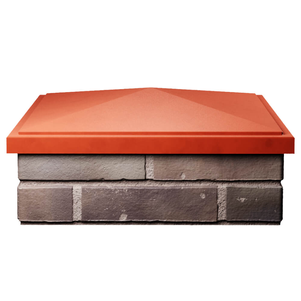 Колпак Zking БонаМоно Красный на столб 2х2 кирпича (515х515, 530х530мм) Хасавюрт фото