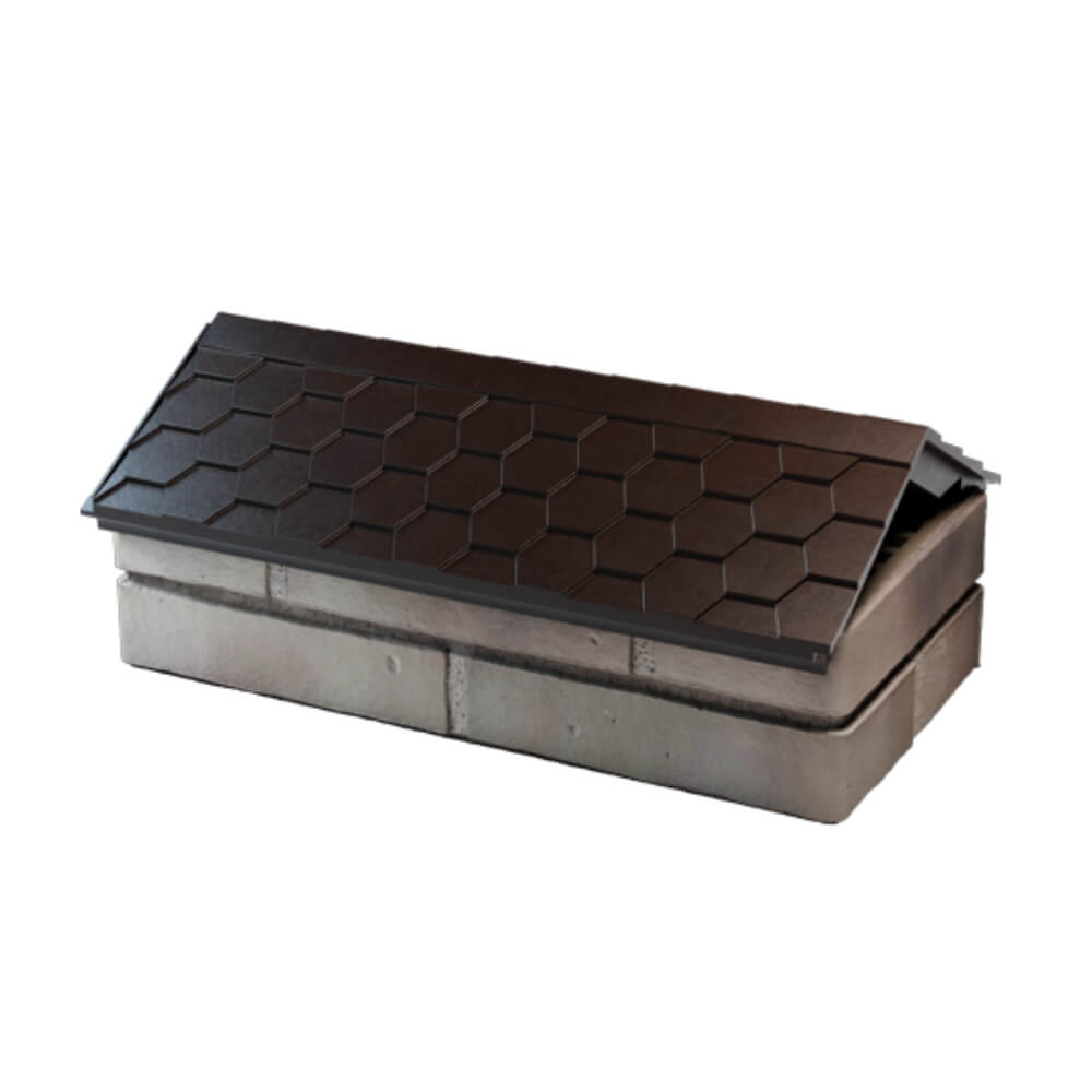 Парапет Zking Эверест Коричневый с посадкой на 1 кирпич (200/225/255мм) в Хасавюрте фото