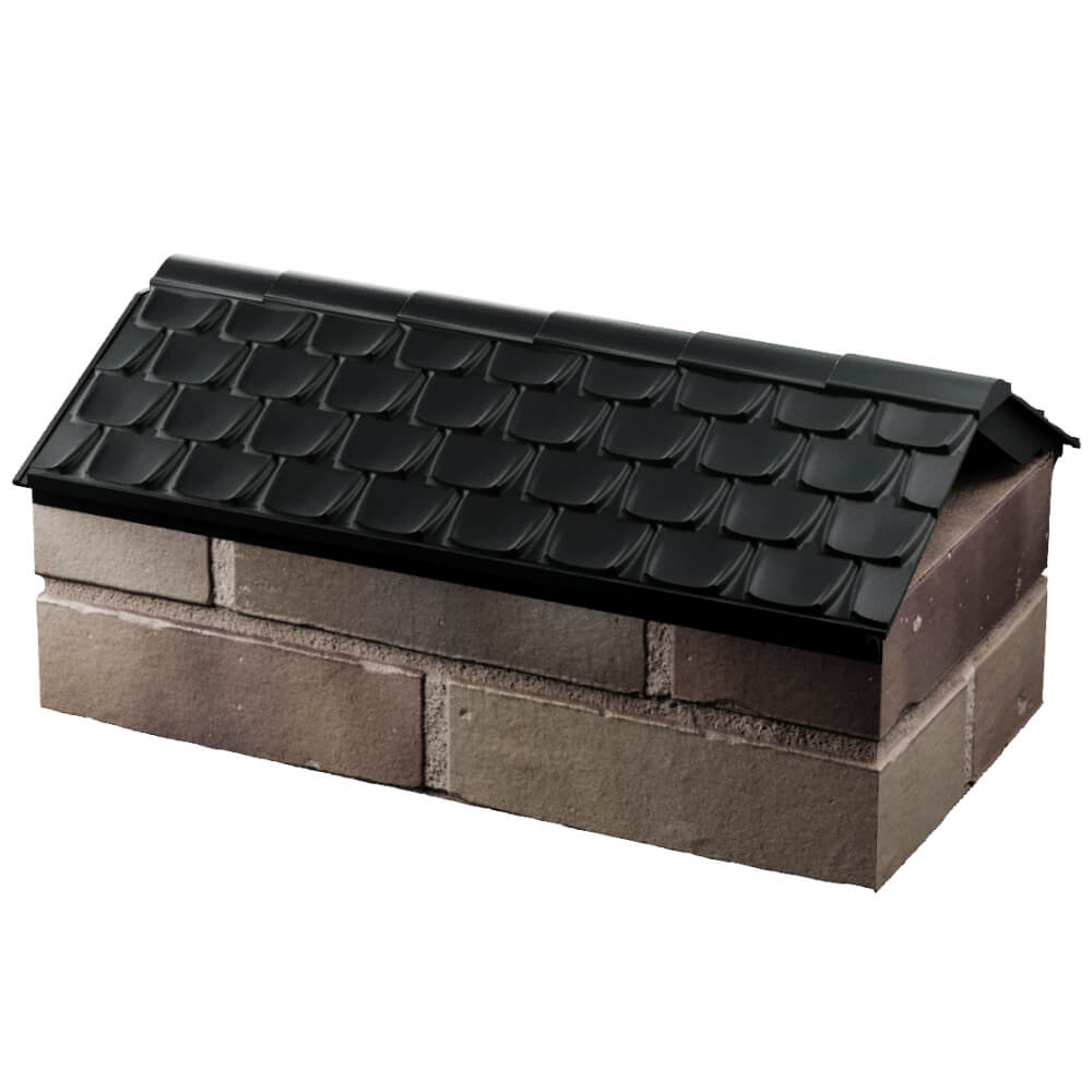 Парапет Zking Эльбрус Черный с посадкой на 1 кирпич (255мм) в Хасавюрте фото