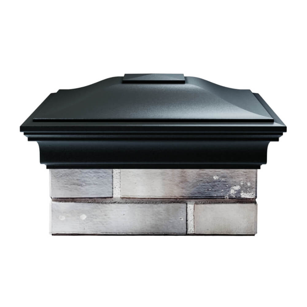 Колпак Zking Монблан Черный на столб 1.5х1.5 еврокирпича 0.7НФ (355х355мм) Хасавюрт фото