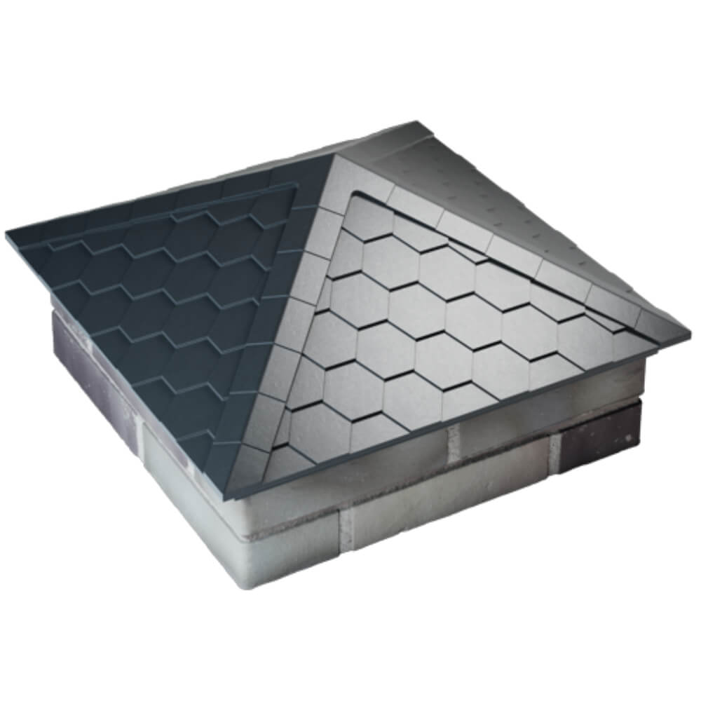 Колпак Zking Эверест Серый на столб 2х2 кирпича (535х535мм) Хасавюрт фото