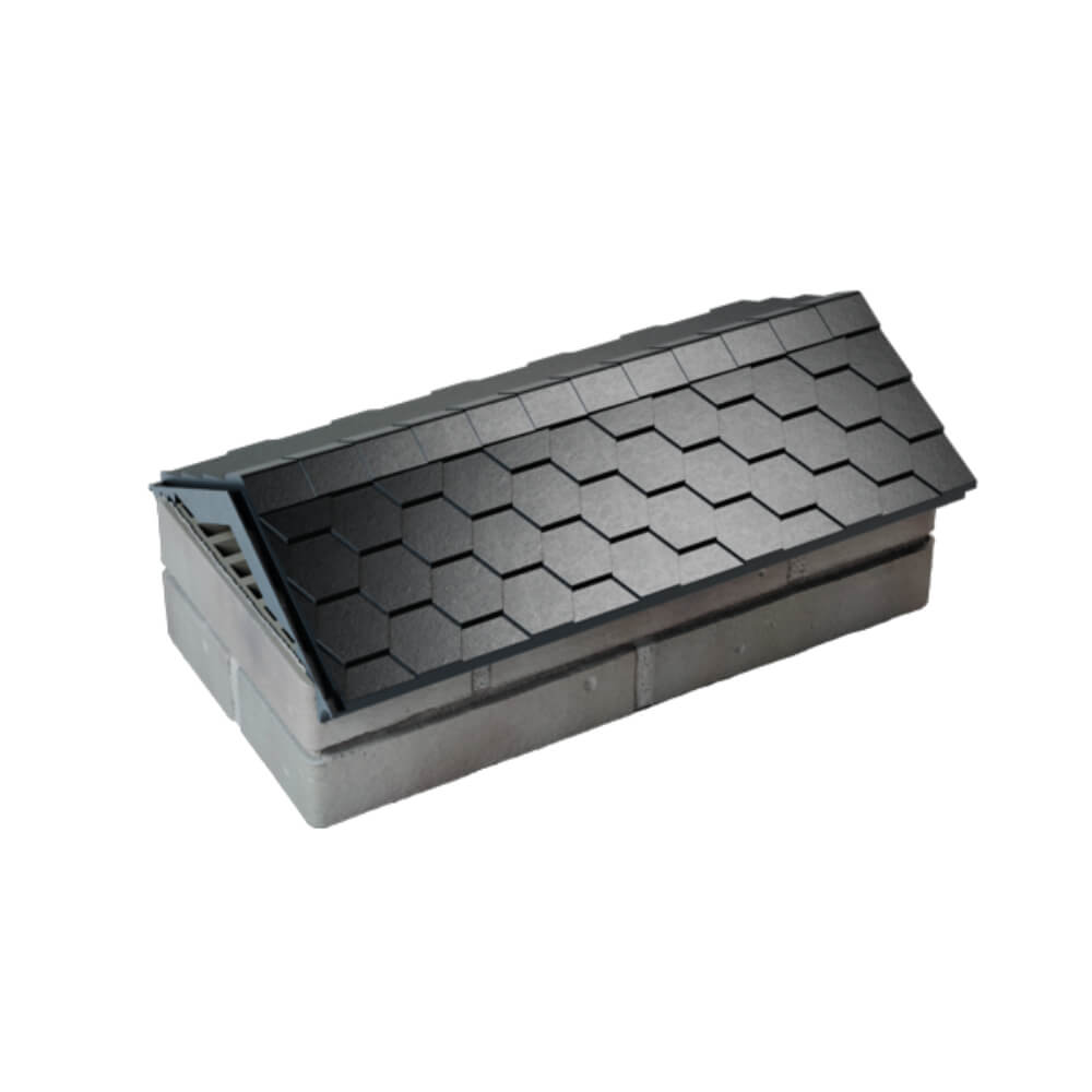 Парапет Zking Эверест Черный с посадкой на 1 кирпич (200/225/255мм) в Хасавюрте фото