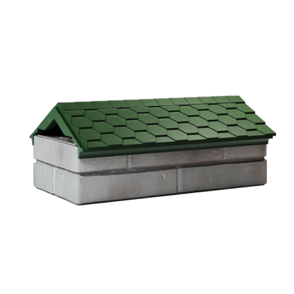 Парапет Zking Эверест Зеленый с посадкой на 1 кирпич (200/225/255мм) Хасавюрт фото