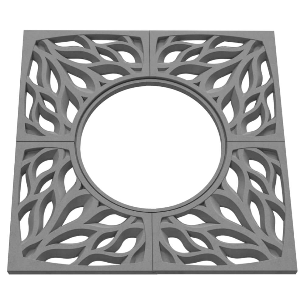 Приствольная решетка для дерева ZKING CRUST 1.2х1.2м Серая в Хасавюрте фото