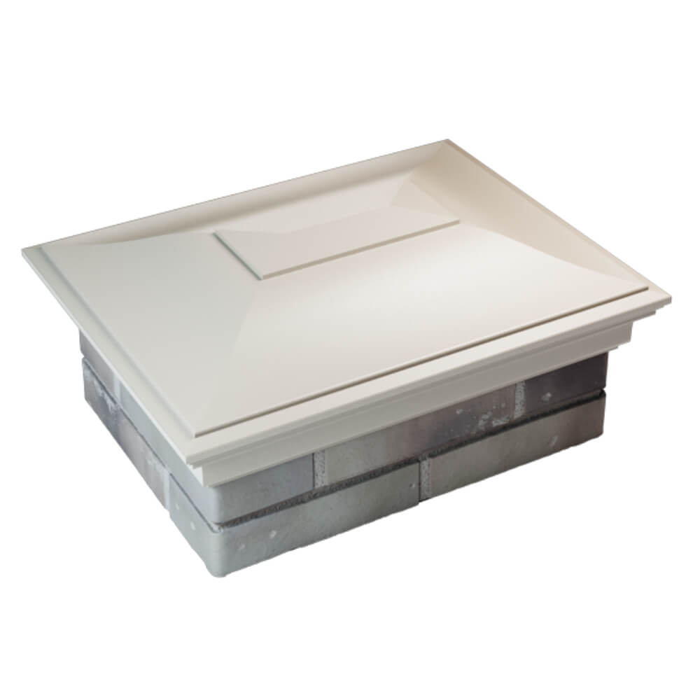 Колпак Zking Монблан Бежевый на столб 2х1.5 кирпича (515х385мм) Хасавюрт фото