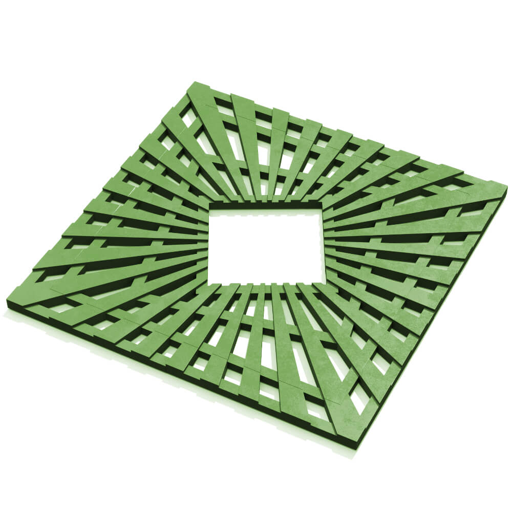 Приствольная решетка для дерева ZKING ATMOSPHERE 1.2х1.2м Зеленая в Хасавюрте фото