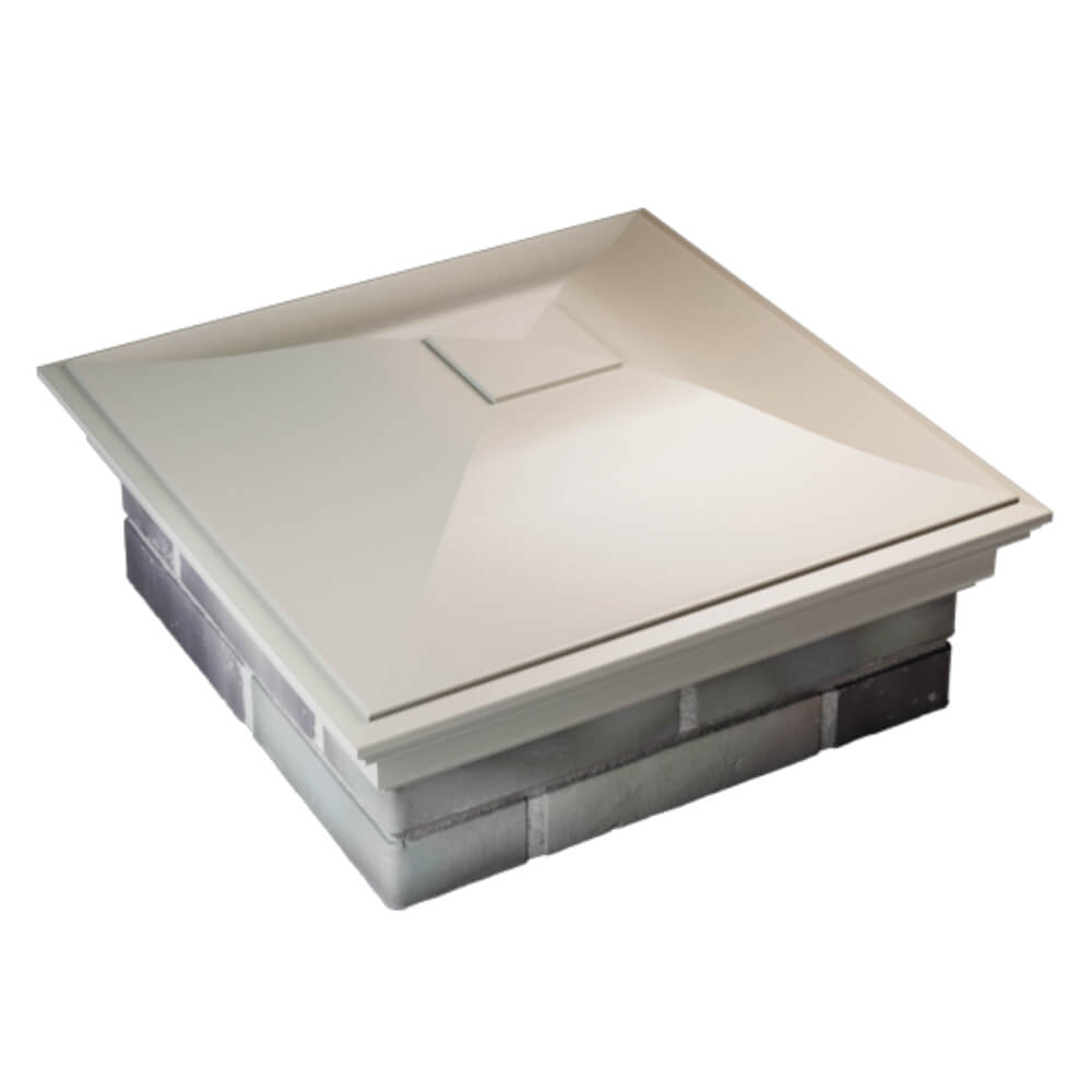 Колпак Zking Монблан Бежевый на столб 2х2 кирпича (515х515мм) Хасавюрт фото