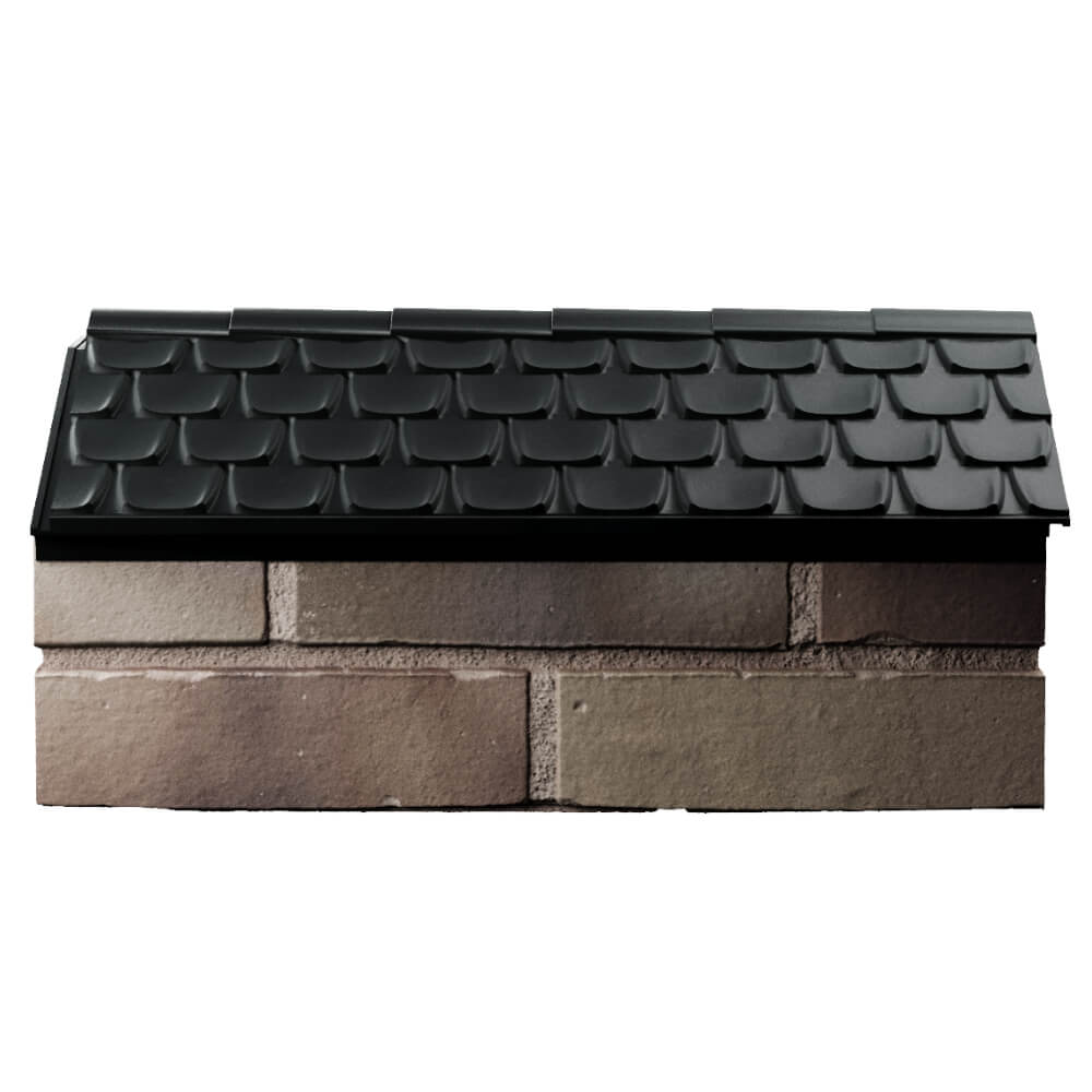 Парапет Zking Эльбрус Черный с посадкой на 1 кирпич (255мм) в Хасавюрте фото