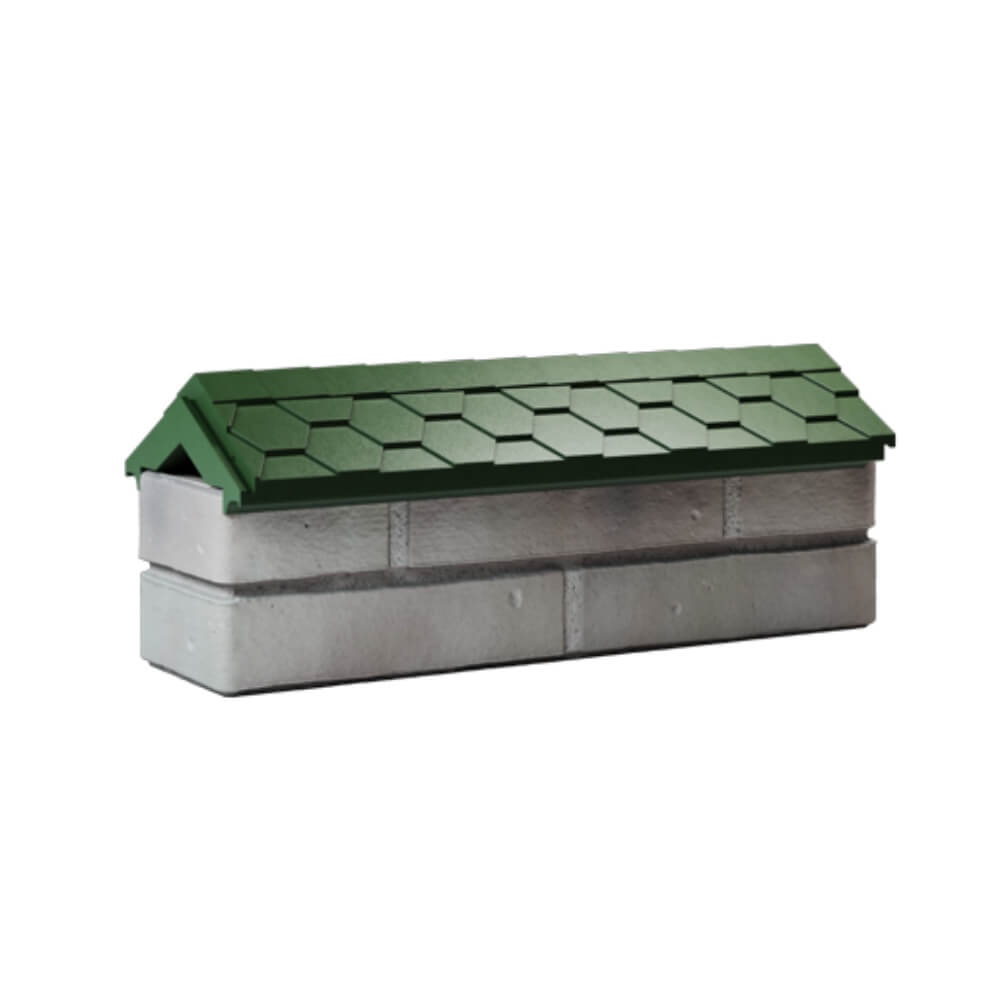 Парапет Zking Эверест Зеленый с посадкой на 0.5 кирпича (130мм) Хасавюрт фото