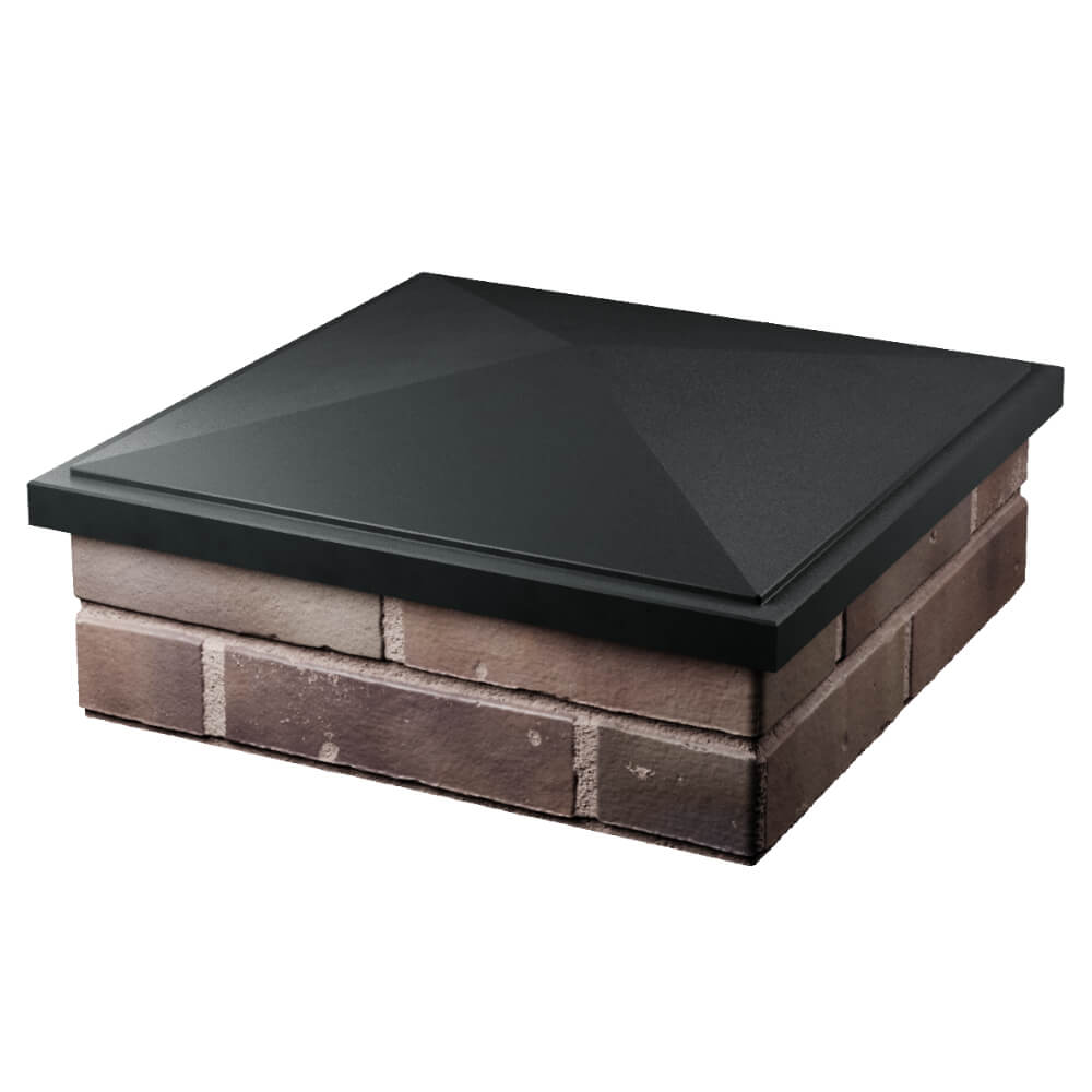 Колпак Zking БонаМоно Черный на столб 2х2 кирпича (515х515, 530х530мм) в Хасавюрте фото