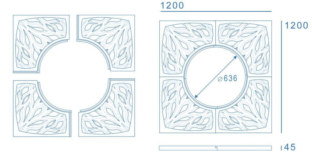 Приствольная решетка для дерева ZKING CRUST 1.2х1.2м Черная в Хасавюрте фото
