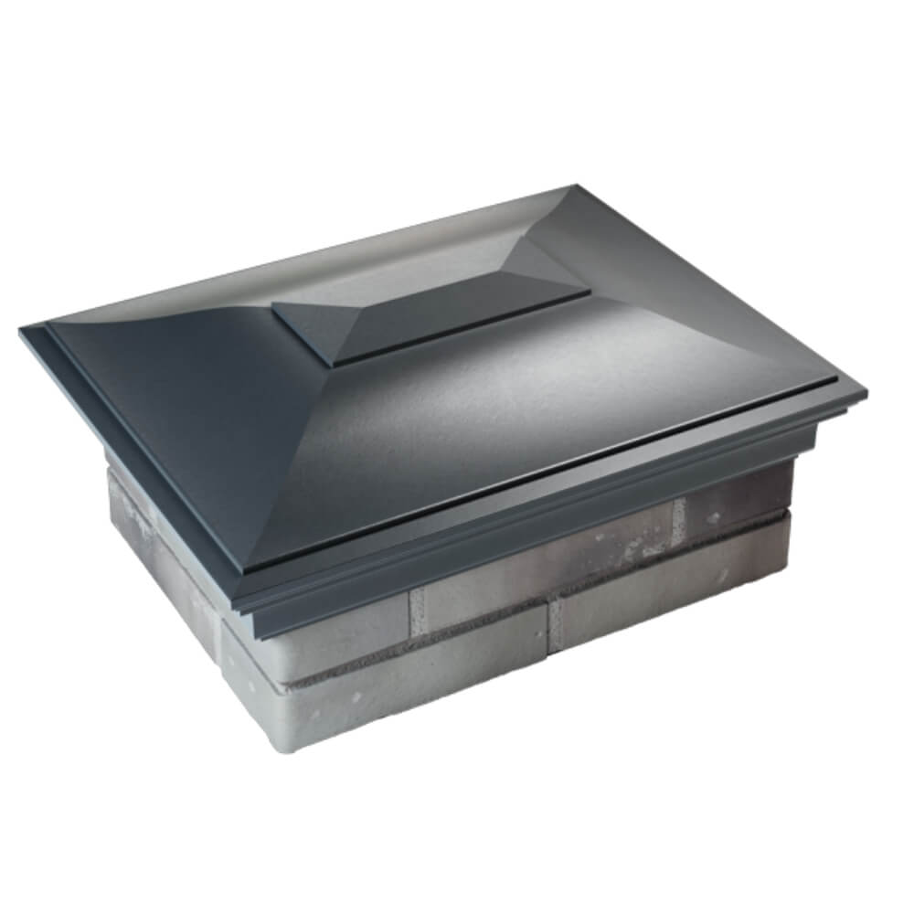 Колпак Zking Монблан Серый на столб 2х1.5 кирпича (515х385мм) Хасавюрт фото