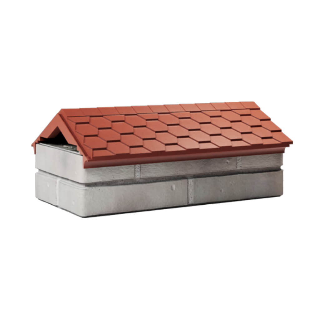 Парапет Zking Эверест Красный с посадкой на 1 кирпич (200/225/255мм) Хасавюрт фото