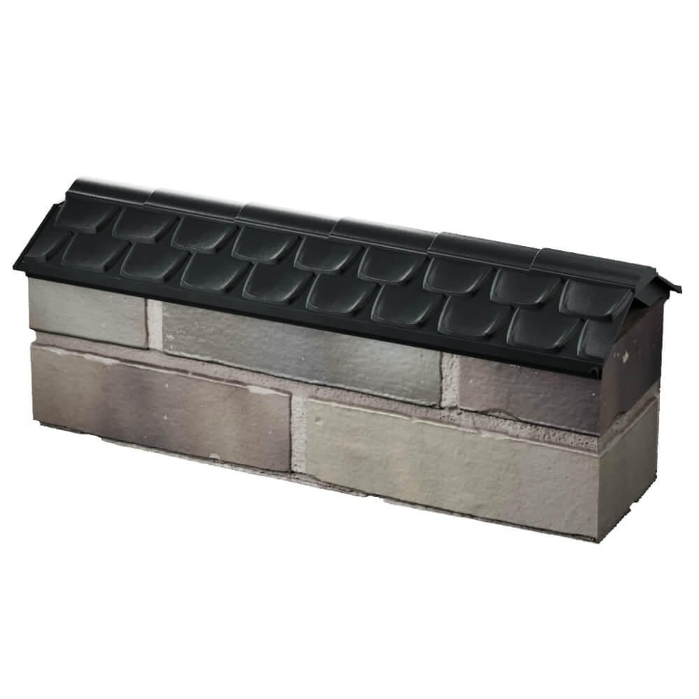 Парапет Zking Эльбрус Черный с посадкой на 0.5 кирпича (130мм) в Хасавюрте фото