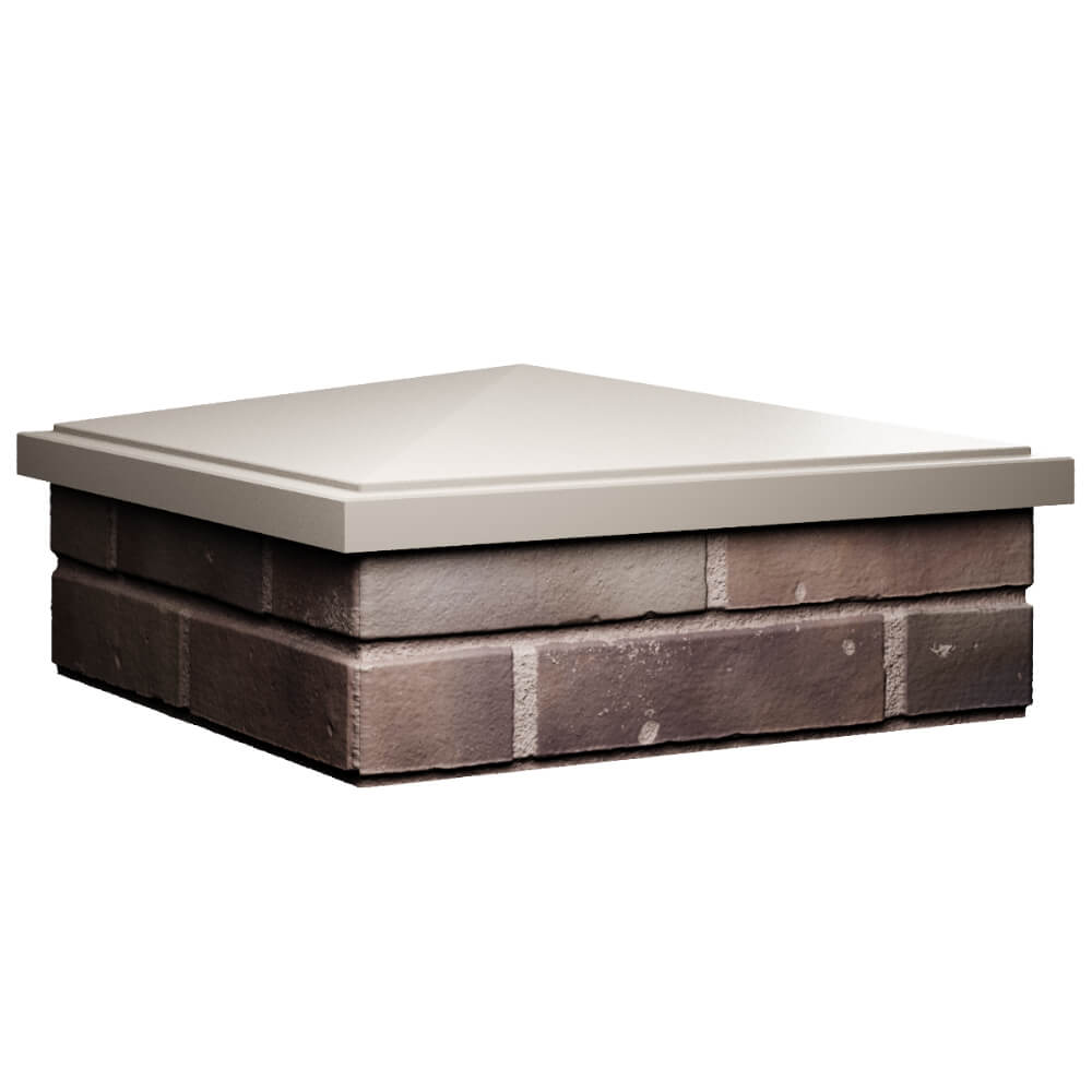 Колпак Zking БонаМоно Бежевый на столб 2х2 кирпича (515х515, 530х530мм) в Хасавюрте фото